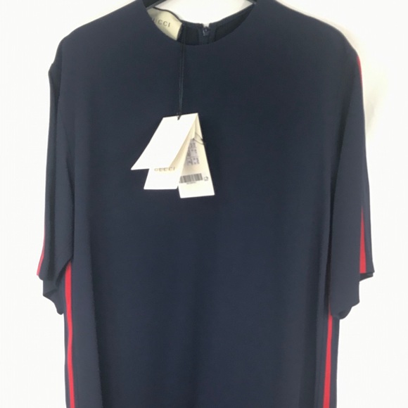 NWT Gucci Stretch Viscose Tunic Dress With Web - Picture 4 of 6